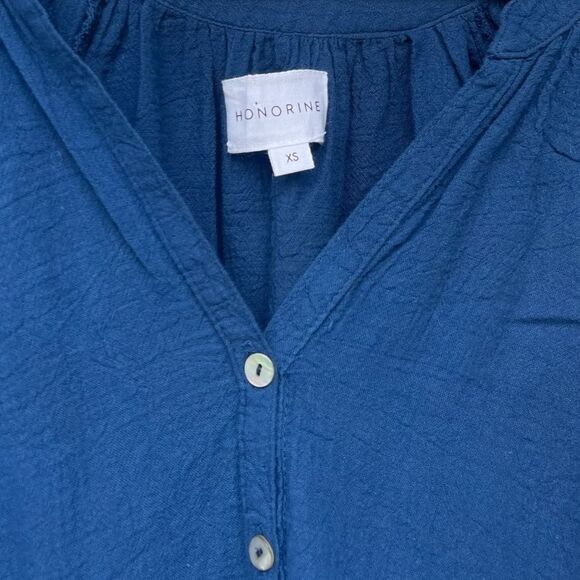 NWT HONORINE XS Tunic Dress Nuit Blue Tie Dye Designer Resort Cover Up - Picture 2 of 5